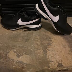 Nike Men's Black Athletic Shoes with White Swoosh